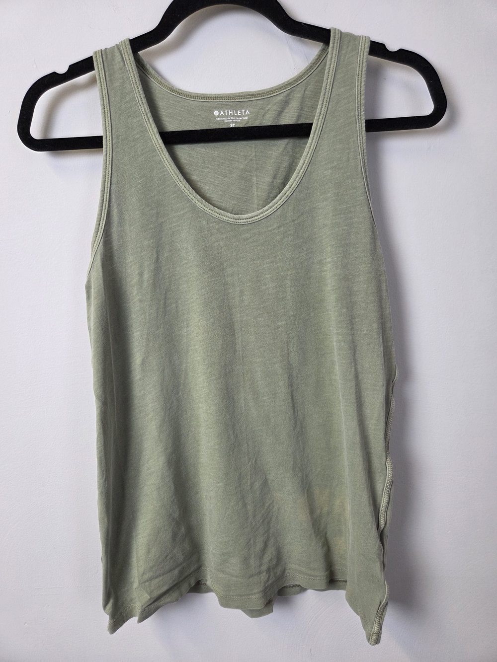 Athleta Light Sage Scoop Neck Tank Top